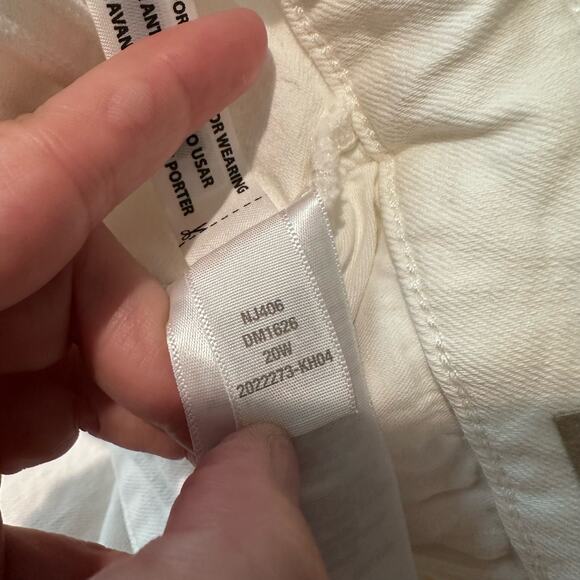 Madewell The Plus Perfect Vintage Wide-Leg Crop Jean 20W Tile White - Picture 7 of 11